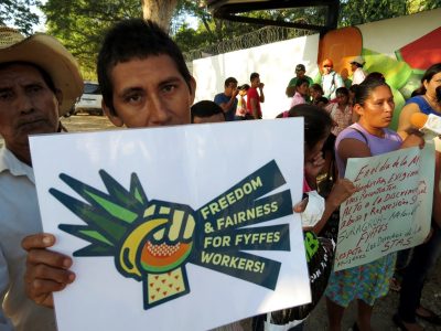 featured campaign: fair trade - Fair Trade Melon Worker on Fyffes' Plantation calls for fairness